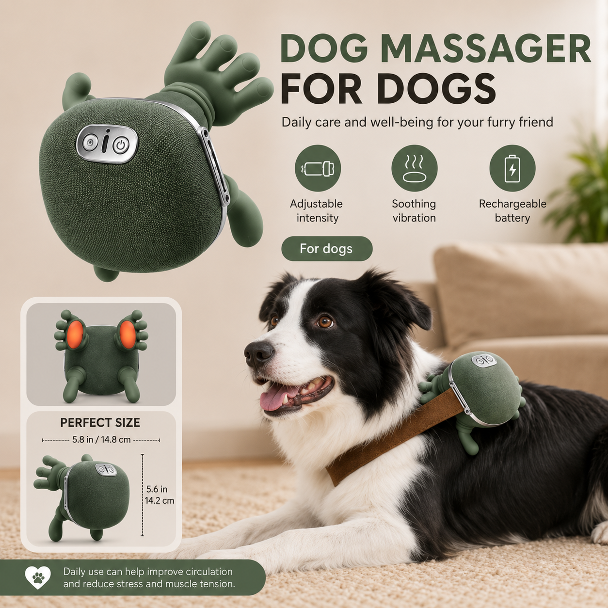Relaxing Massager for Dogs│Nuberux
