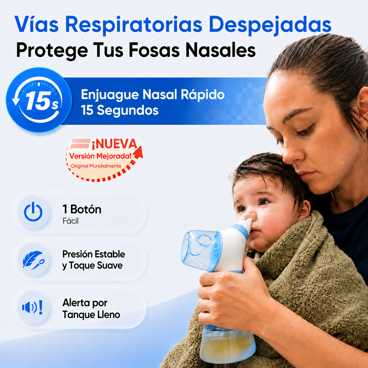 Aspirador nasal para bebé
